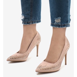 Rosa HYD-A16 klassiska mocka klackar 1