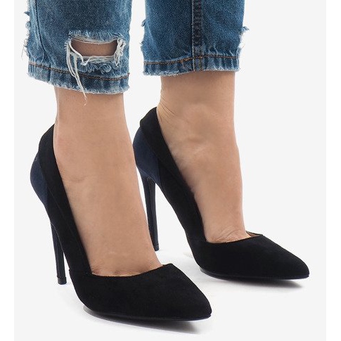 Svarta klassiska mocka klackar 95299-35 2