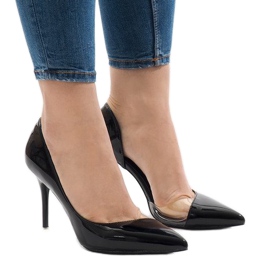 Svarta lackerade asymmetriska klackar GH11541 1