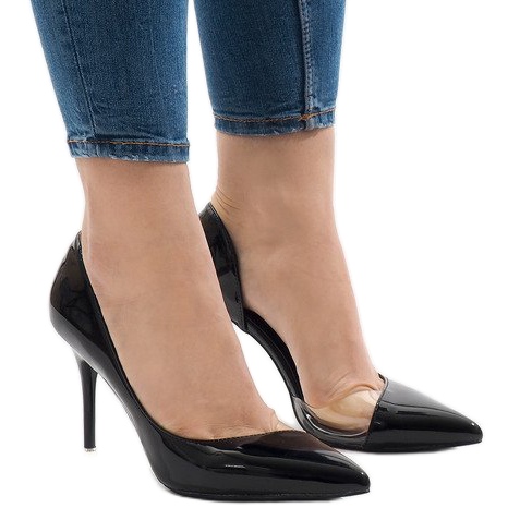 Svarta lackerade asymmetriska klackar GH11541 1