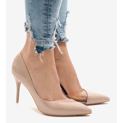 Rosa lackerade asymmetriska klackar GH11541 2