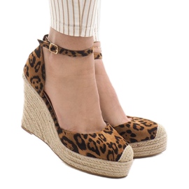 Leopard kil sandaler espadrilles GOM1 mångfärgad 1