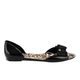 Svarta ballonger med melissagummi med rosett DD506-1 1