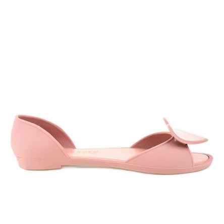 Rosa ballonger med melissagummi med ett hjärta KM121-24 1