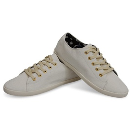 Tyg Sneakers 605 Vit 1