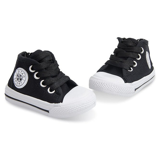 High Children's Sneakers Y1309 Svart 1