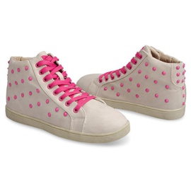 Höga sneakers 7910 Beige 1