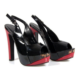 Pumps Sandaler På Plattformen A8030 Svart 2