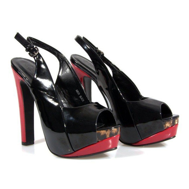 Pumps Sandaler På Plattformen A8030 Svart 2