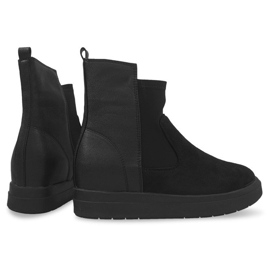 High Wedge Boots 8318 Black svart 1