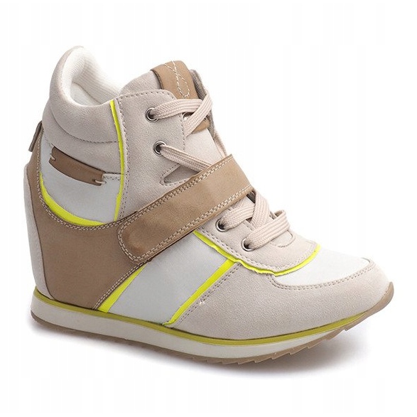 Trendiga Wedge Sneakers JT4 Beige 1