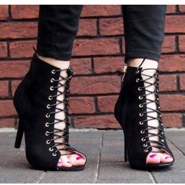 Stövlar / öppna stövlar Laila 5003 Svart 1