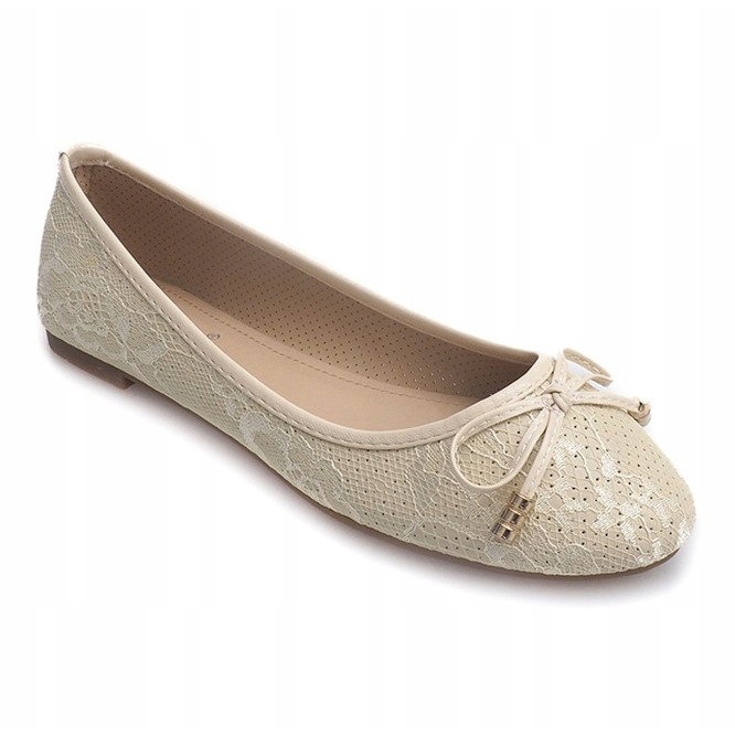 Lace Ballerinas 02059 Beige 1
