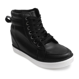 High Wedge Sneakers 15001 Svart 1