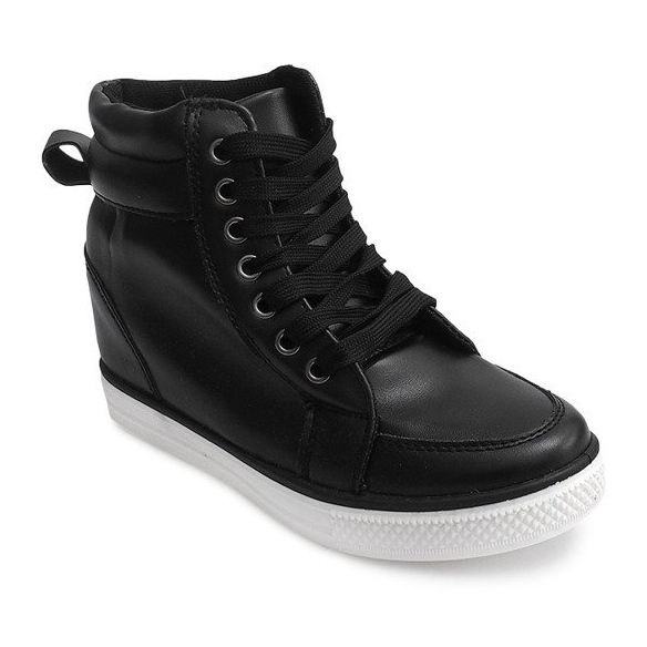 High Wedge Sneakers 15001 Svart 1