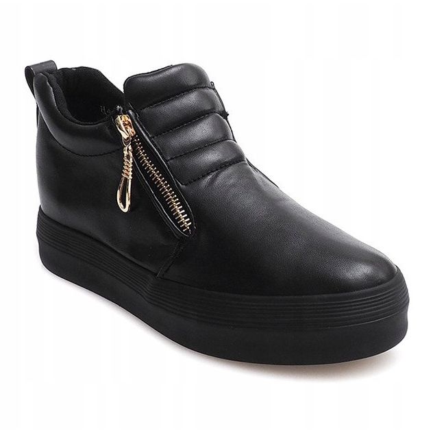 High Wedge Sneakers Creepers H42 Svart 1