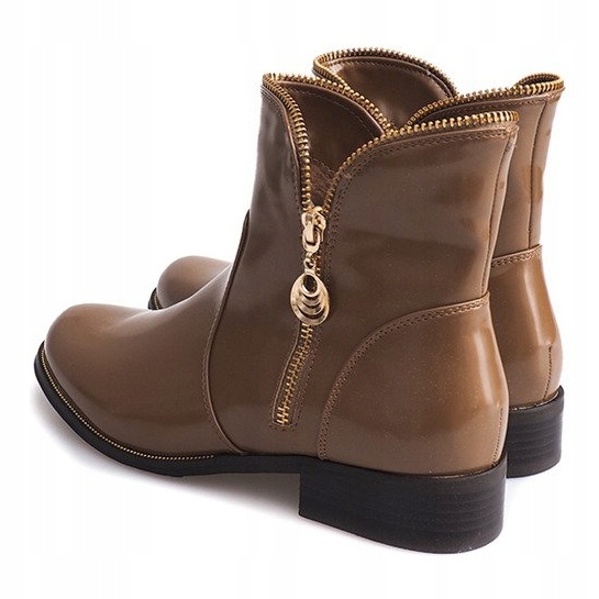 Lackerade och varma stövlar QQ-47 Khaki mångfärgad grön 1