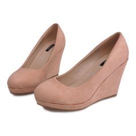 Mocka Wedge Pumps 2054 Rosa 1