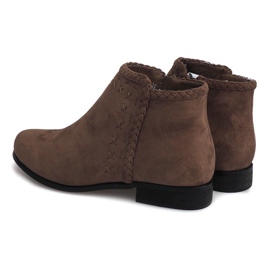 Suede Booties Chelsea stövlar 100-602 Khaki kaki 1
