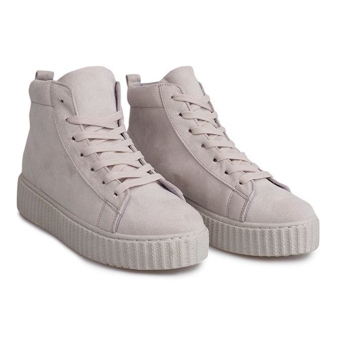 High Creepers -stövlar på HX002 Beige -plattformen 1