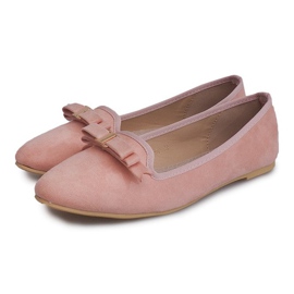 Mocka Ballerinor Med Rosett 1188-20 Rosa 1