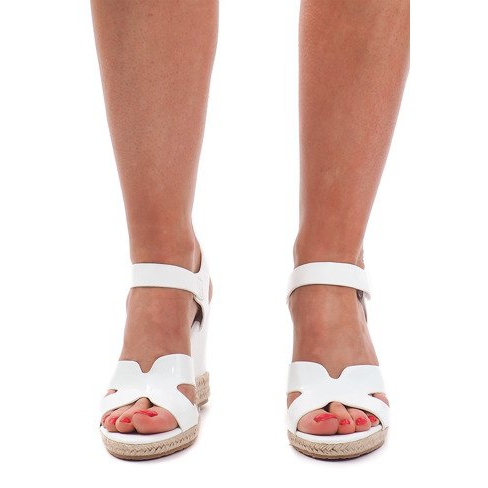 Wedge Sandals 5H5670 Vit brun 1