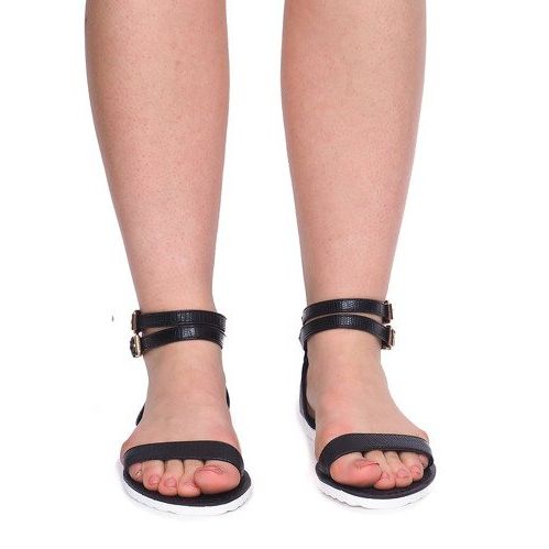 Dragkedja Sandaler 50086 Svart 1