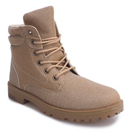 Timberki Trapery TL042-12 GULD / BRUN gyllene 2