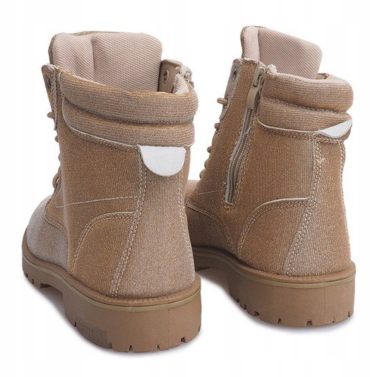 Timberki Trapery TL042-12 GULD / BRUN gyllene 1