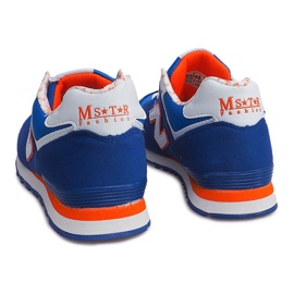 Sportowe Sneakers JK-33 ROYAL / WHITE / ORANGE blå 2