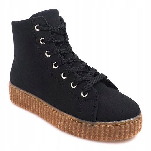 Creepers stövlar på AM-1103 Black Platform svart 2
