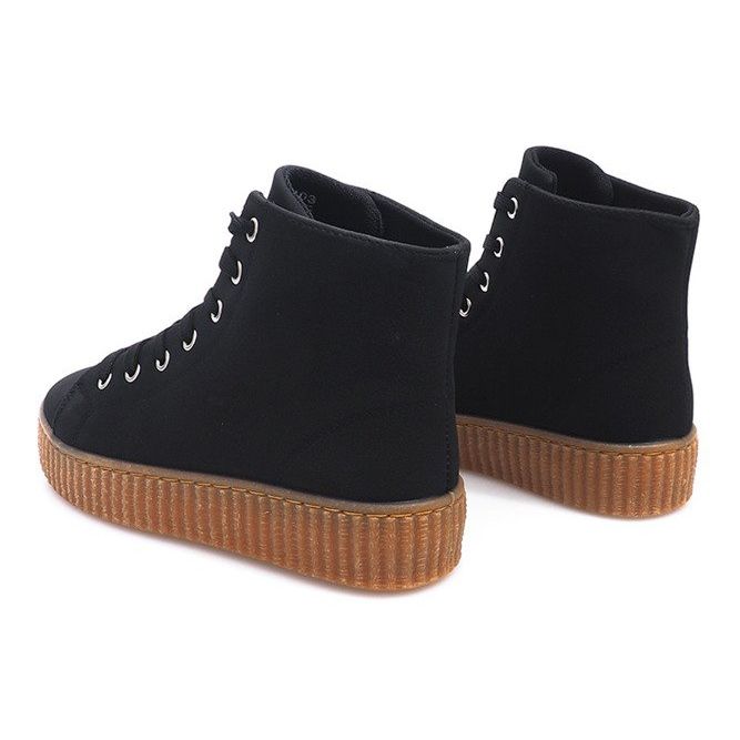 Creepers stövlar på AM-1103 Black Platform svart 1