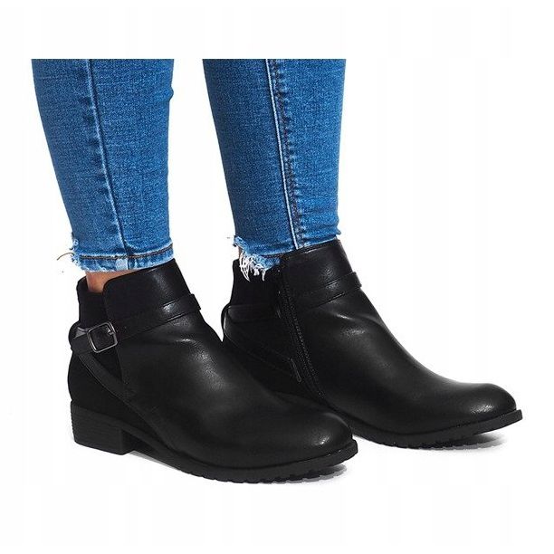 Dekorerad med LM-201 svarta stövlar 1