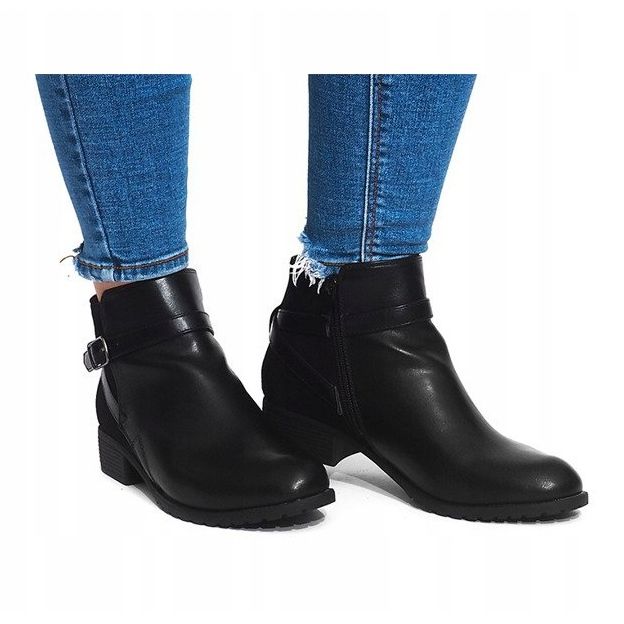 Dekorerad med LM-201 svarta stövlar 2