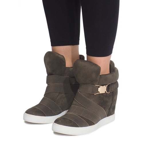 Wedge Sneakers 6671-Y Grön 1