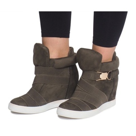 Wedge Sneakers 6671-Y Grön 2