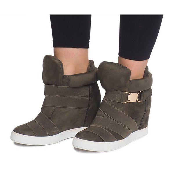 Wedge Sneakers 6671-Y Grön 2