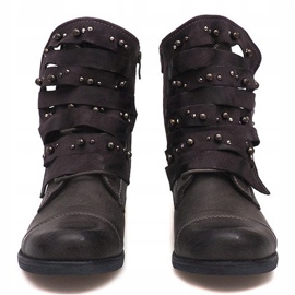 Exklusiva stövlar F1610 Grå 1