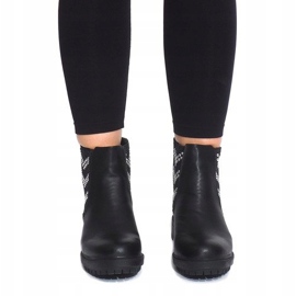 Motoriserade stövlar med dubbar LL98 svart 2