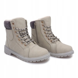 Isolerade Timberki Trappers DD498-5 Beige 2