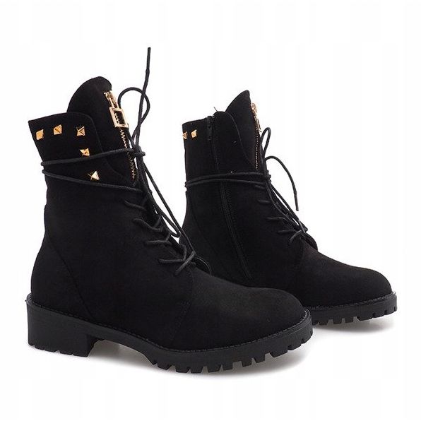 Mocka dekorerade fällare H99-17 svart 1