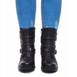 Varma stövlar med spänne M172 svart 2