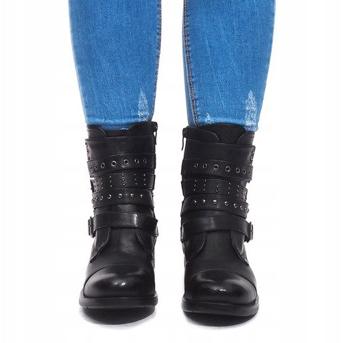 Varma stövlar med spänne M172 svart 2