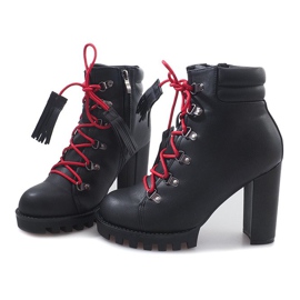 Tied Booties Workers 9101-1 Black svart 1