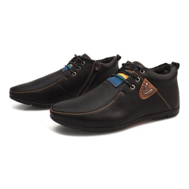 High Warm Boots Tied WF622-3 Svart 2