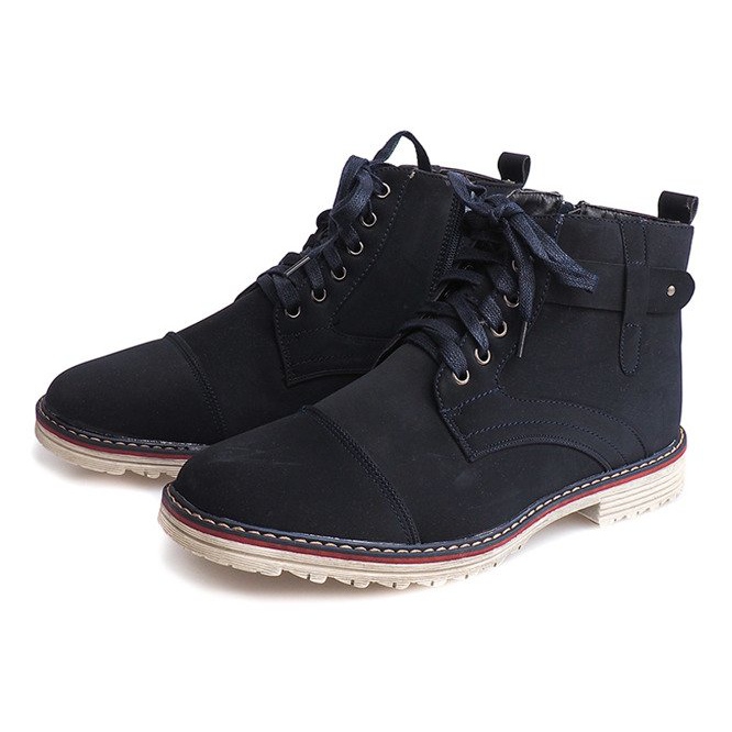 Höguppvärmda snörskor M589 Granat marinblå 1