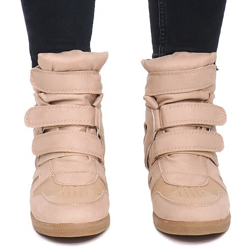 Wedge Sneakers BZ8386 Khaki mångfärgad grön 1