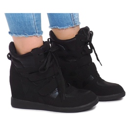 Wedge Sneakers 1628 Svart 2