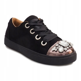 Rikt dekorerade sneakers 6192 svart 1