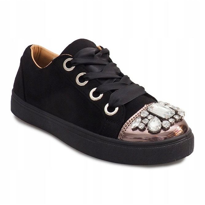 Rikt dekorerade sneakers 6192 svart 1